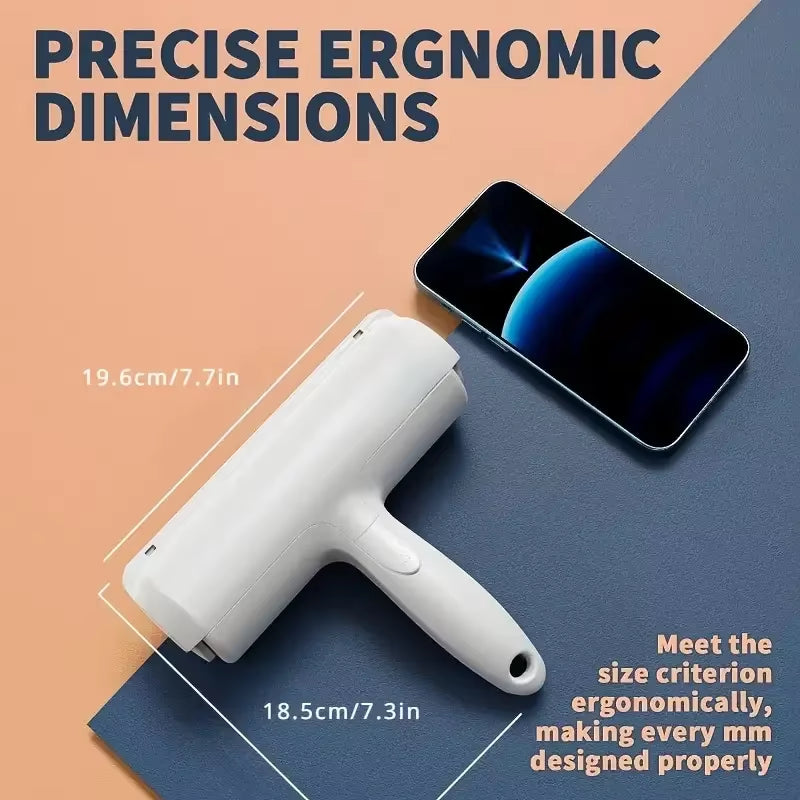 1PC Reusable Pet Hair Removal Mitts & Rollers for Cat & Dog-Self-Cleaning Lint Roller Set for Furniture Couch Carpet